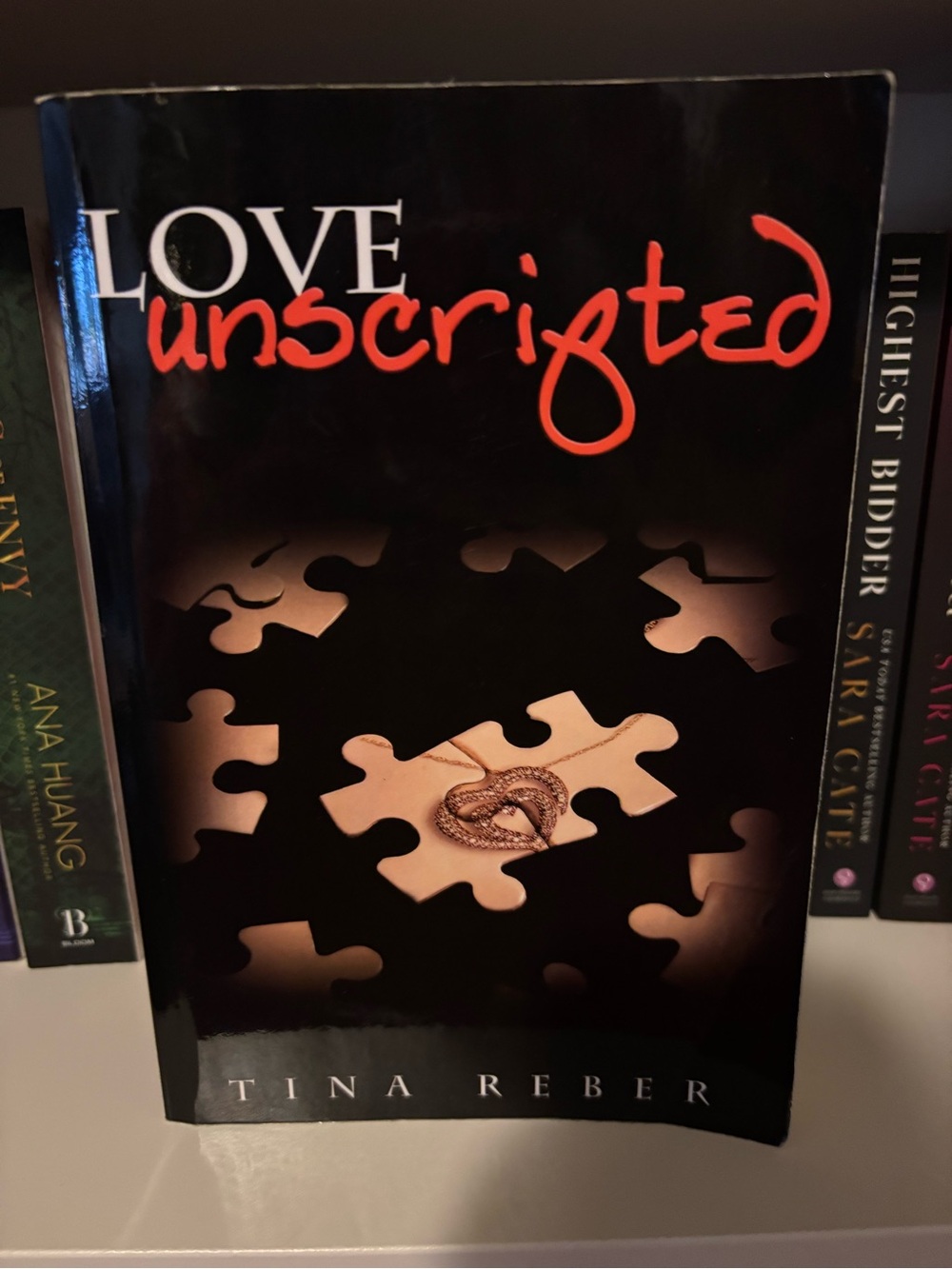 Love Unscripted by Tina Reber - Black & Red Cover